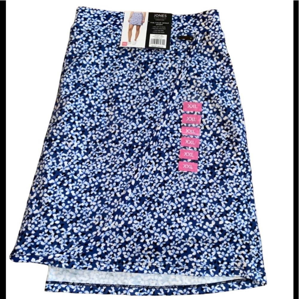 NWT JONES NEW YORK SKORT SAPPHIRE FLORAL COMBO | SZ XXL 18-20) - Picture 2 of 11